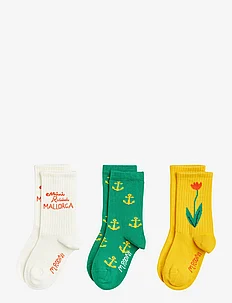 Mallorca 3-pack socks, Mini Rodini