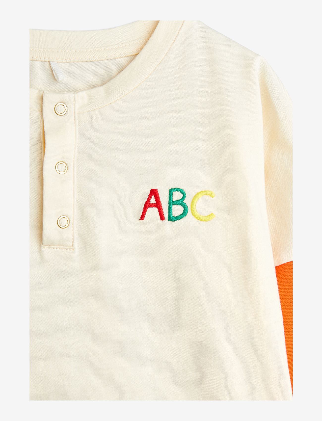 Mini Rodini - ABC emb grandpa - långärmade t-shirts - offwhite - 2