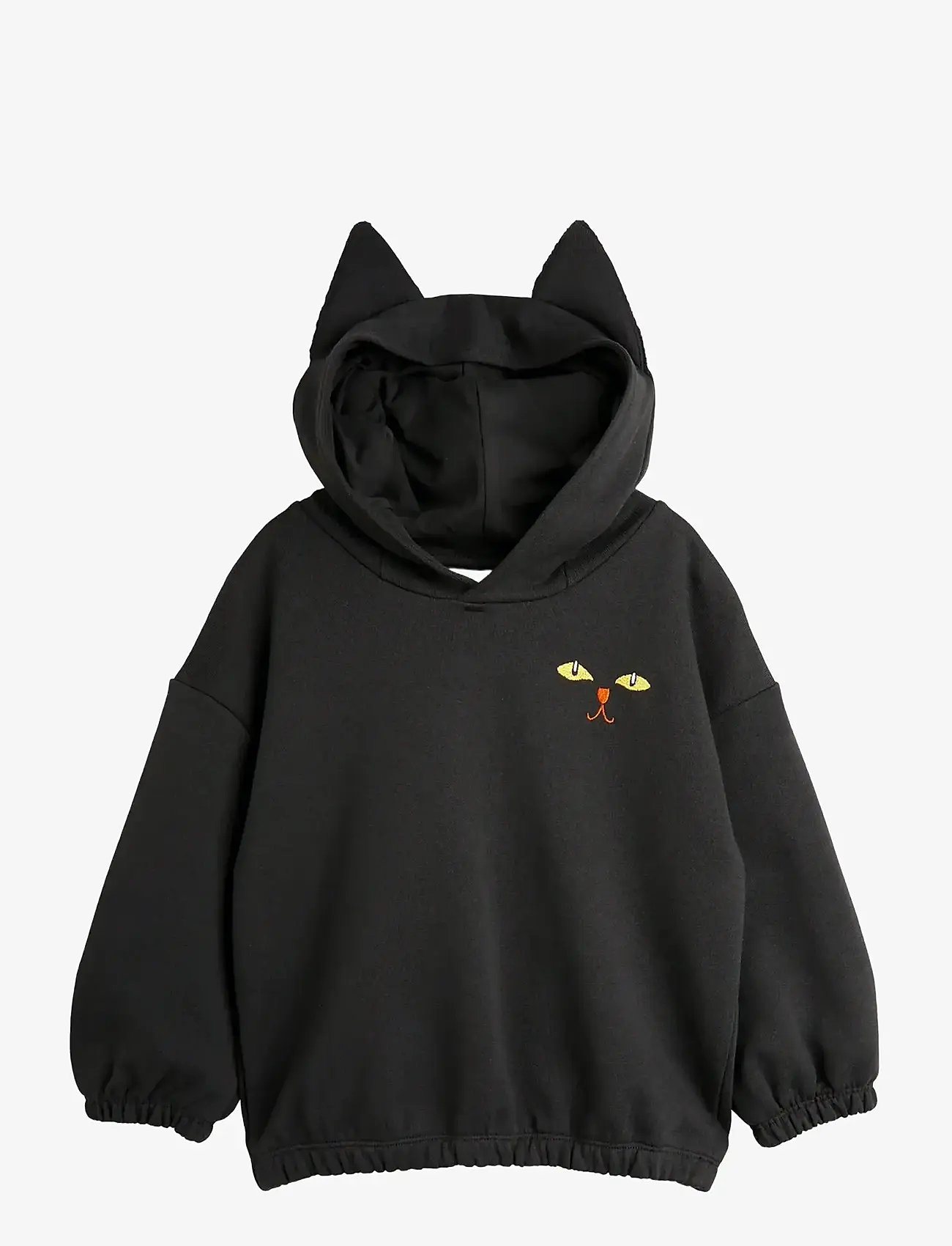 Mini Rodini - Cat ears hoodie - hoodies - black - 1