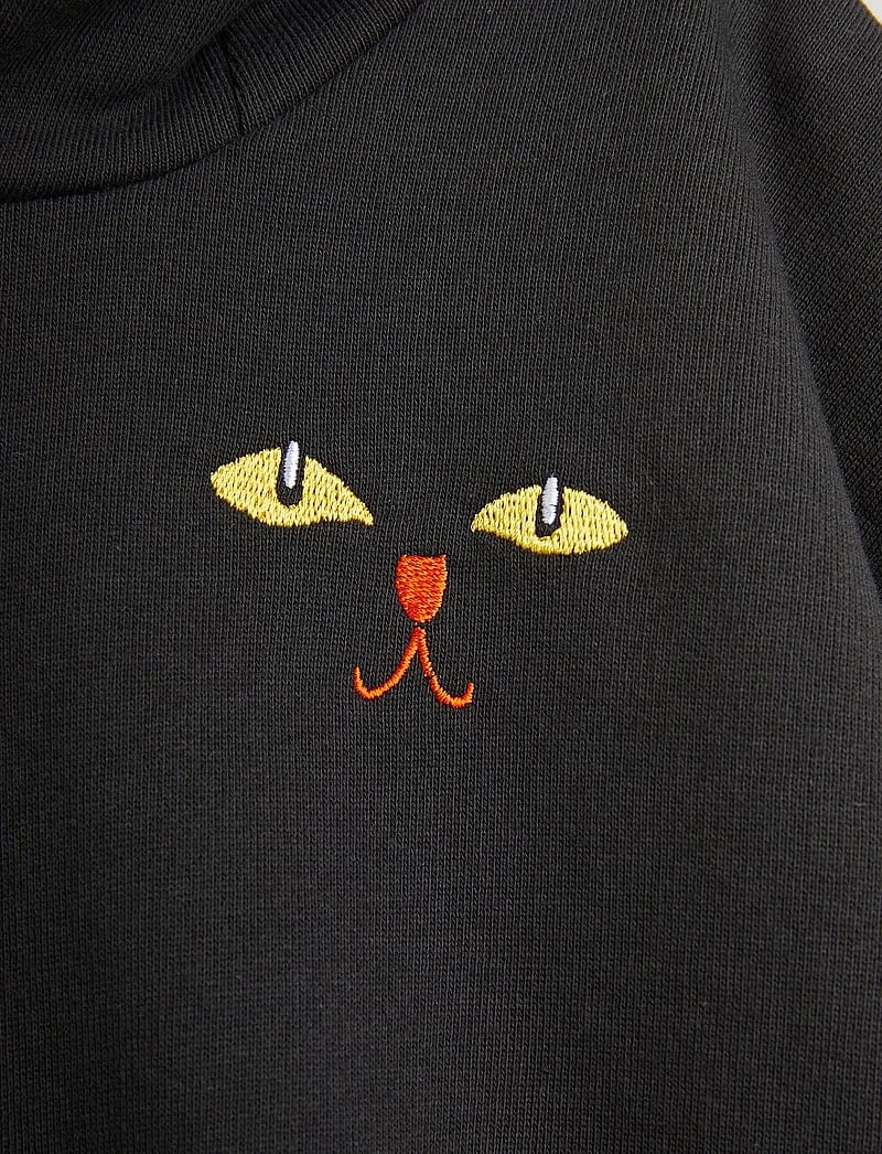 Mini Rodini - Cat ears hoodie - džemperi ar kapuci - black - 3