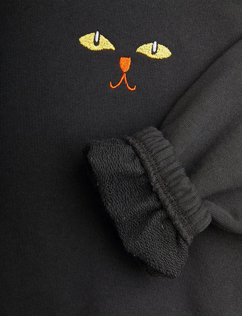 Mini Rodini - Cat ears hoodie - džemperi ar kapuci - black - 4