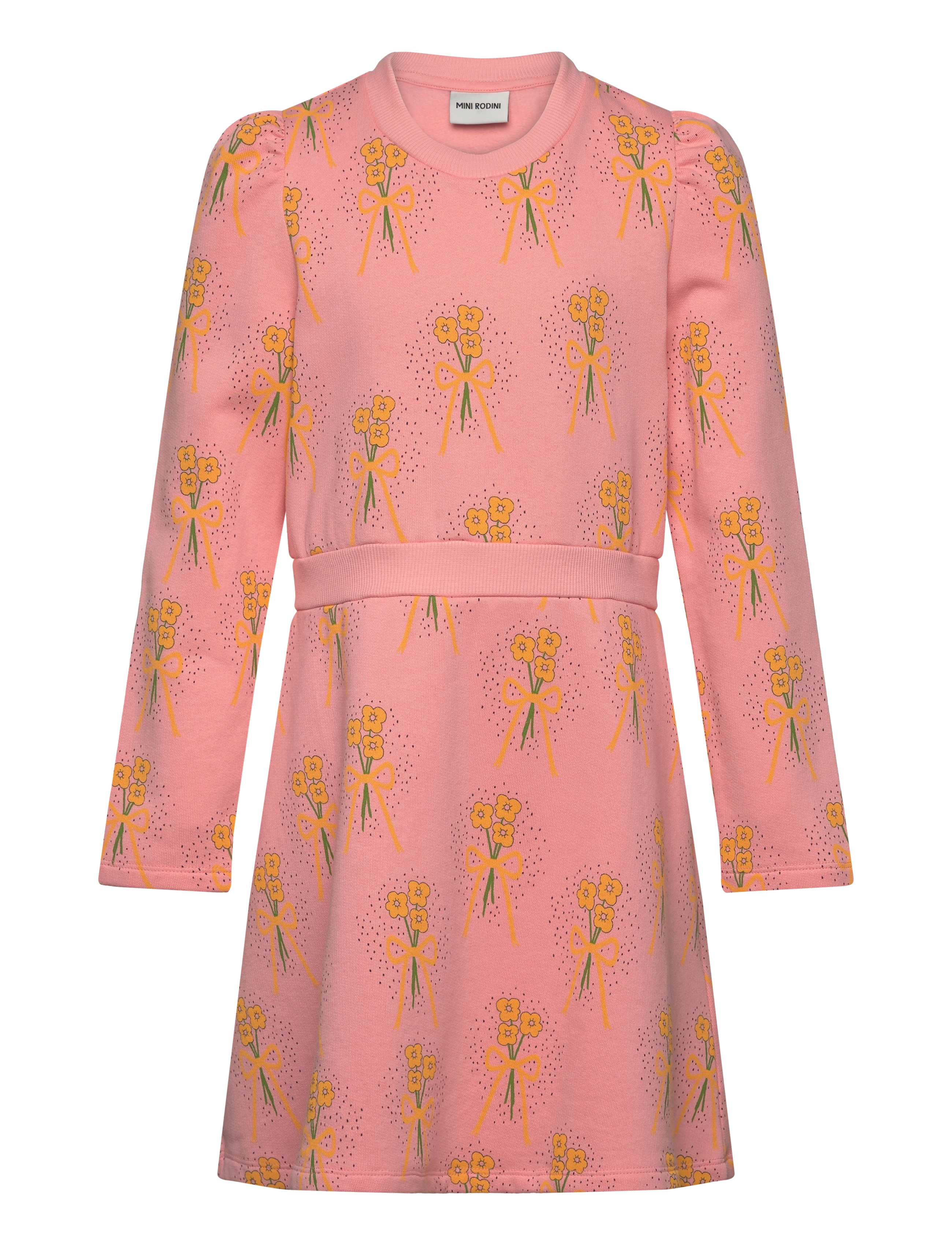 Winter flowers aop sweat dress - PINK
