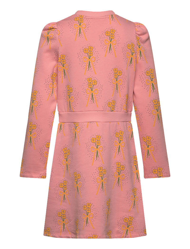 Mini Rodini - Winter flowers aop sweat dress - langärmelige babykleider - pink - 1