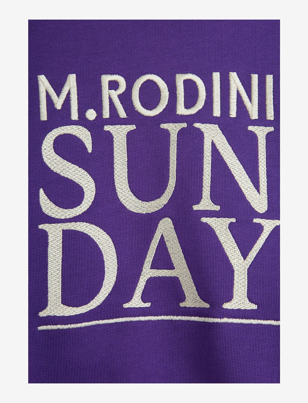 Mini Rodini - Sunday emb sweatshirt - purple - 2