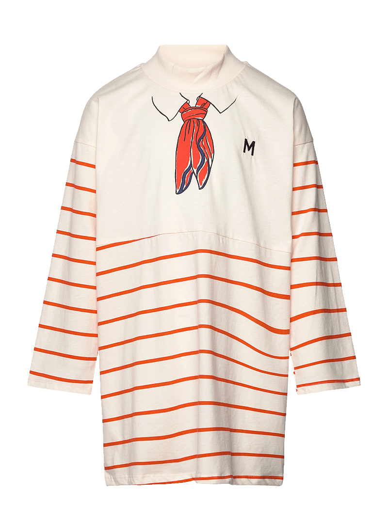 Mini Rodini - Scarf sp ls dress - langärmelige babykleider - offwhite - 0