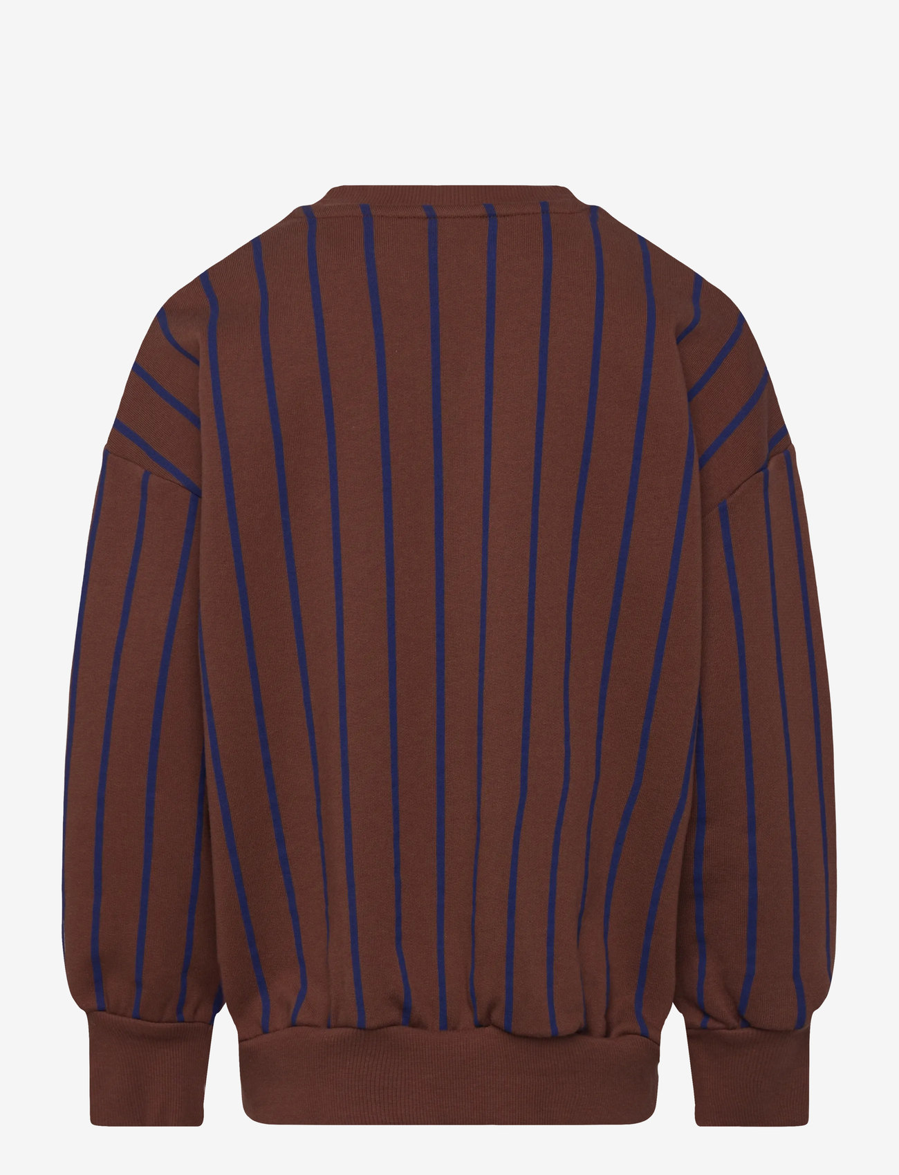 Mini Rodini - Vertical stripe aop sweatshirt - sweatshirts - brown - 1