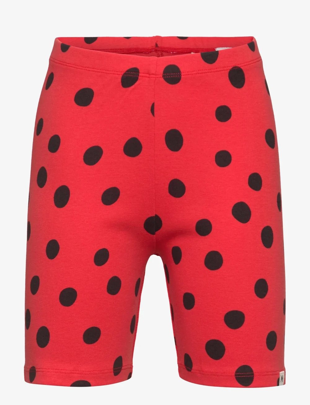 Mini Rodini - Dots aop bike shorts - cycling shorts - red - 0