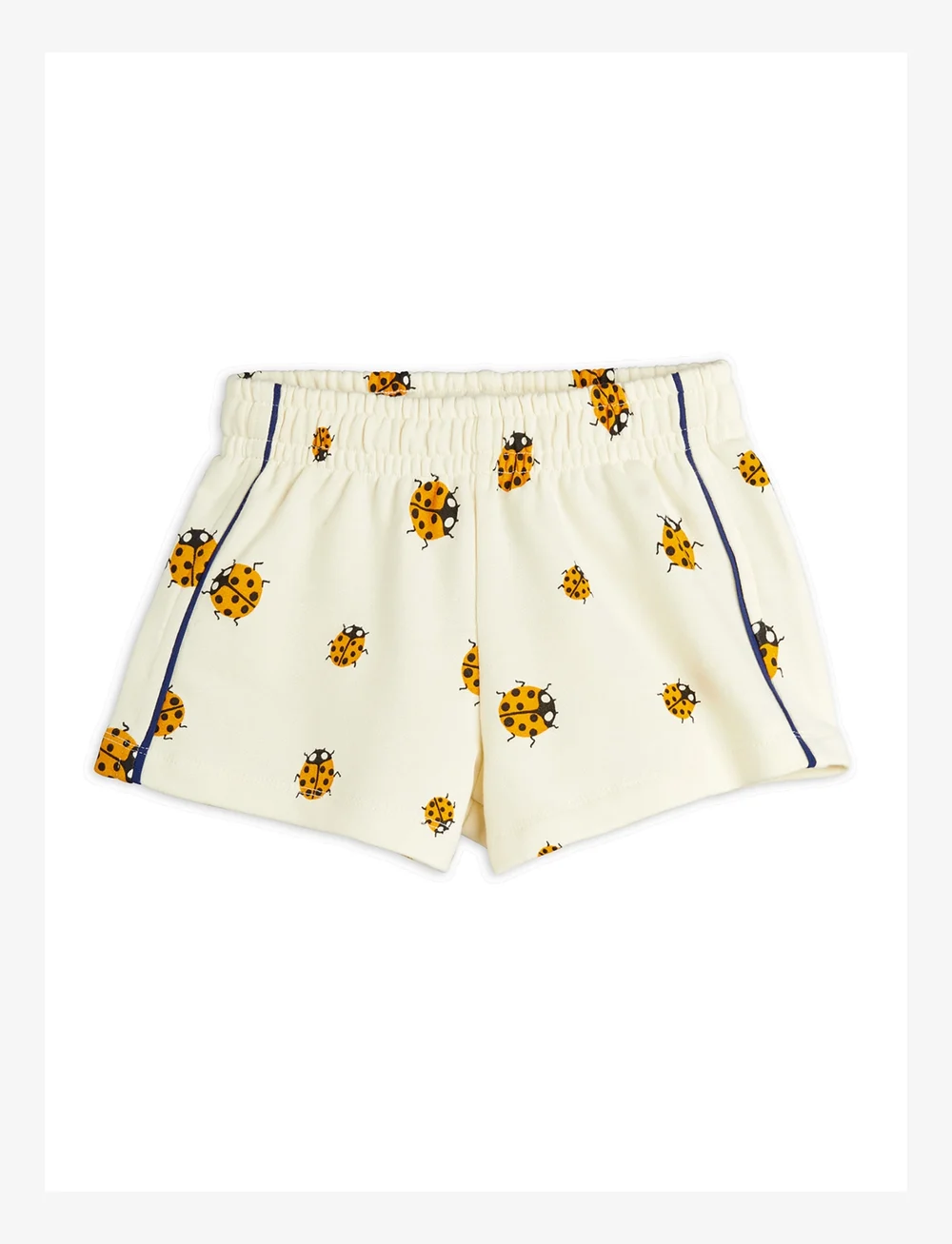 Mini Rodini - Ladybugs aop sweatshorts - sweatshorts - offwhite - 0