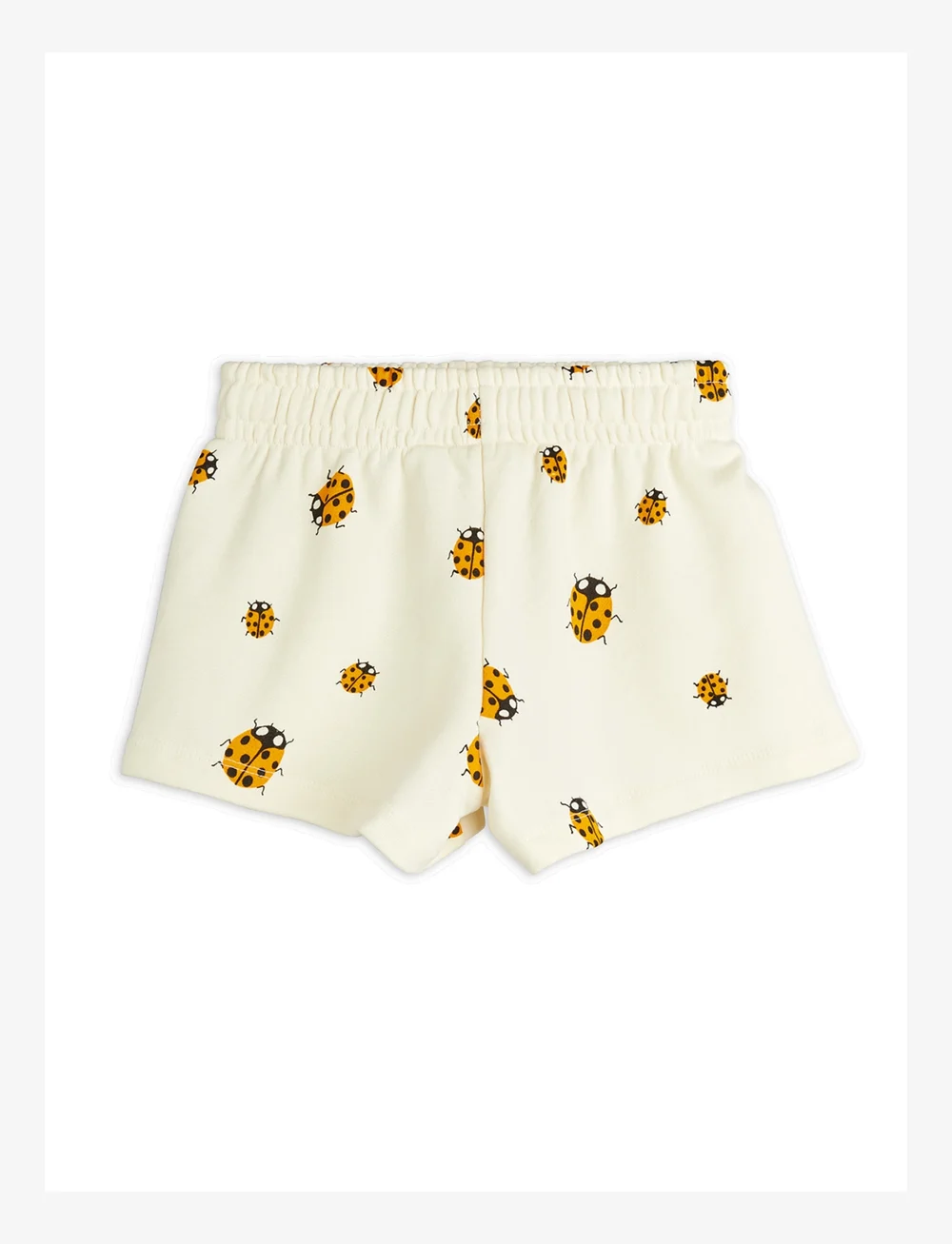 Mini Rodini - Ladybugs aop sweatshorts - sweatshorts - offwhite - 1