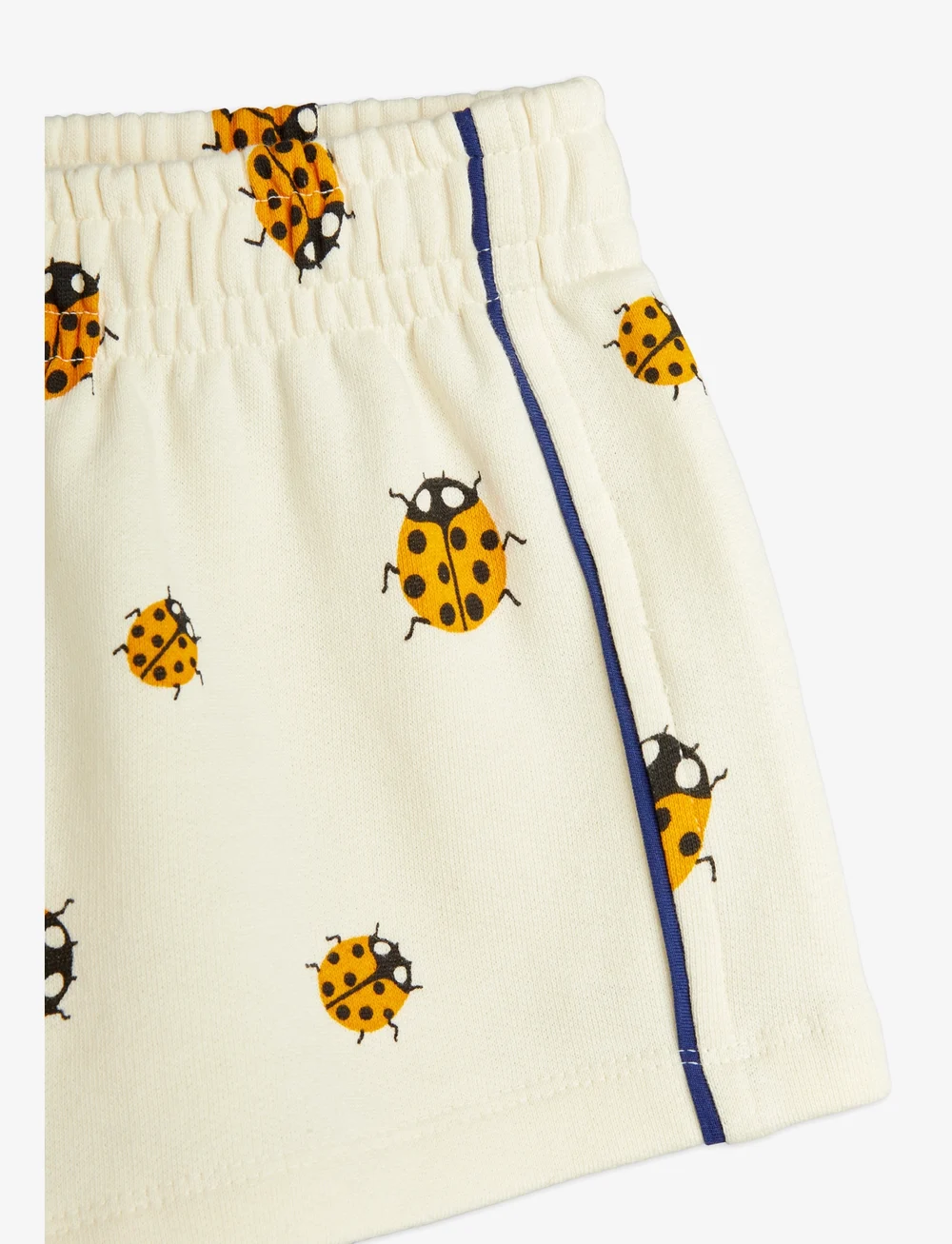 Mini Rodini - Ladybugs aop sweatshorts - sweatshorts - offwhite - 2
