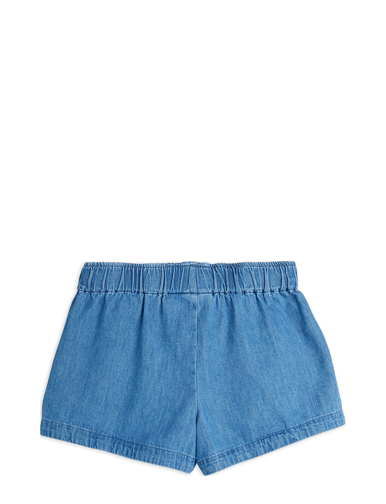 Mini Rodini - Note emb lightweight denim shorts - lühikesed teksapüksid - blue - 1