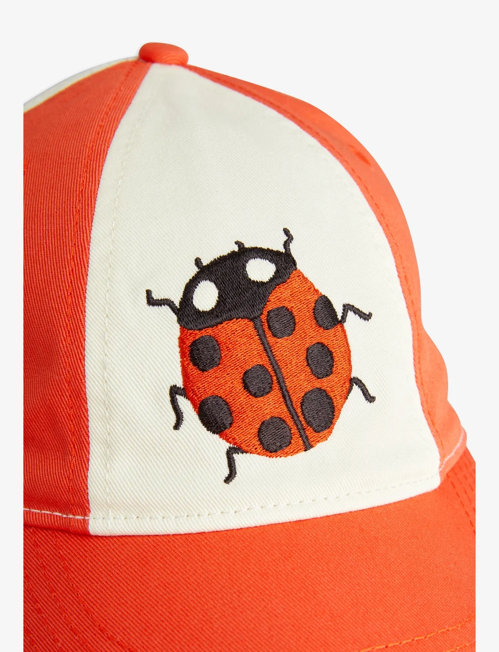 Mini Rodini - Ladybugs emb soft cap - kepsar - red - 2