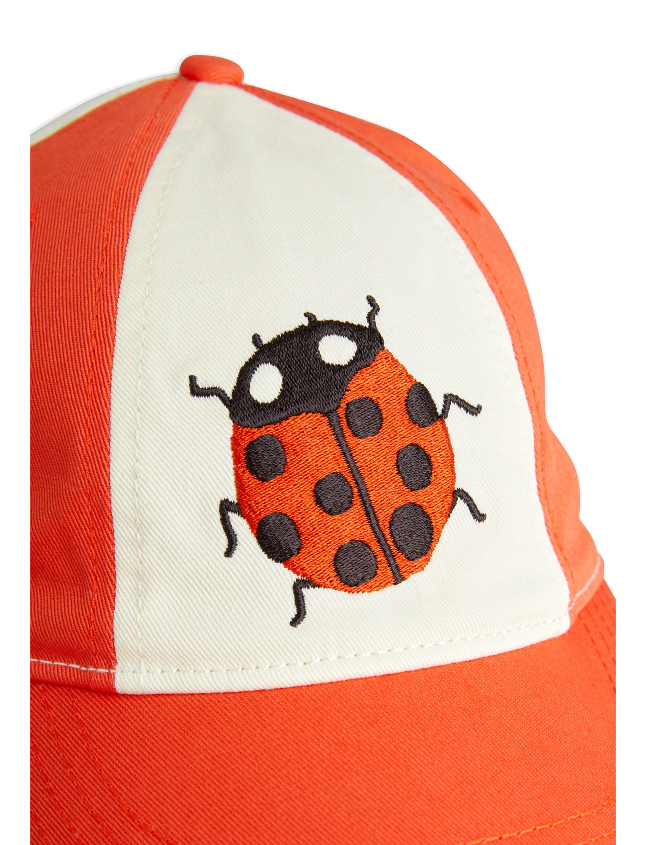 Mini Rodini - Ladybugs emb soft cap - red - 2