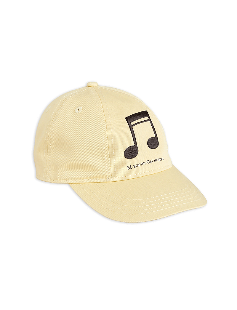 Mini Rodini - Note emb soft cap - caps - yellow - 0