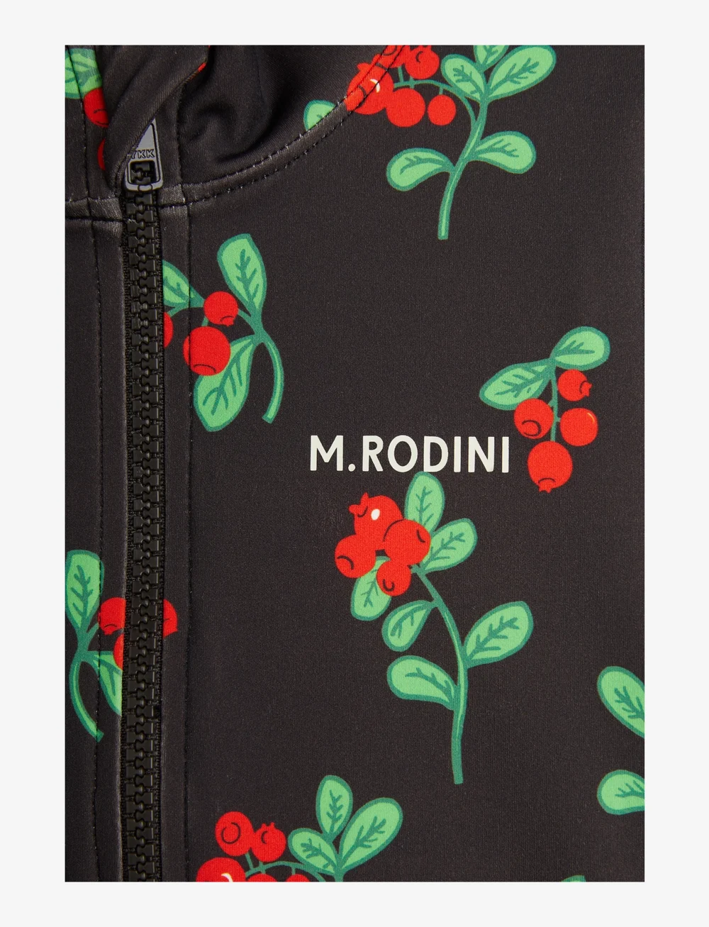 Mini Rodini - Lingonberries aop ss swimsuit - baddräkter - black - 2