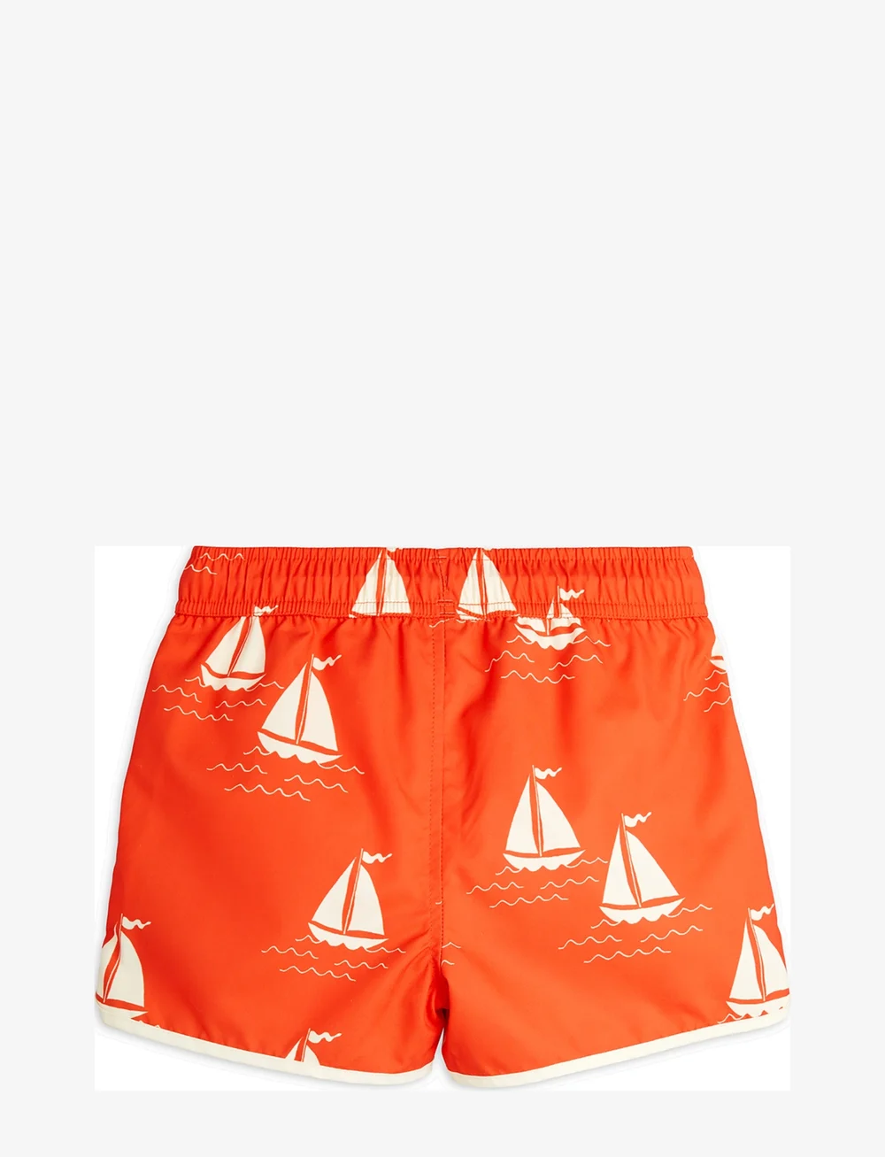 Mini Rodini - Sailing boats aop swim shorts - badshorts - red - 1