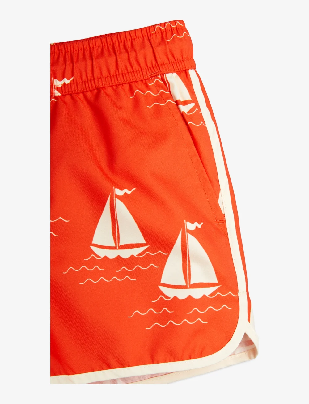 Mini Rodini - Sailing boats aop swim shorts - badshorts - red - 2