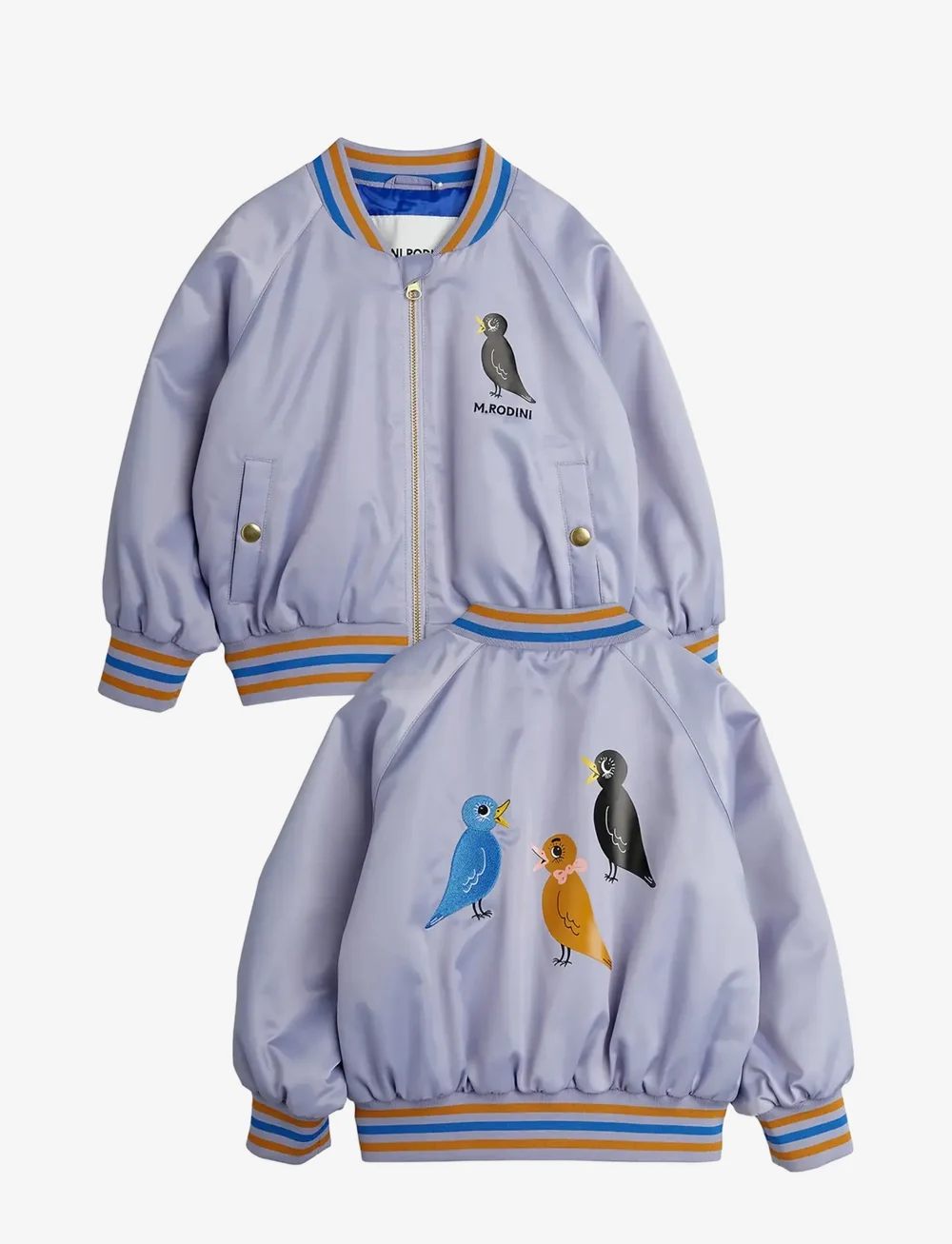 Mini Rodini - Birds sp lightweight baseball jacket - bomberjacken - purple - 0