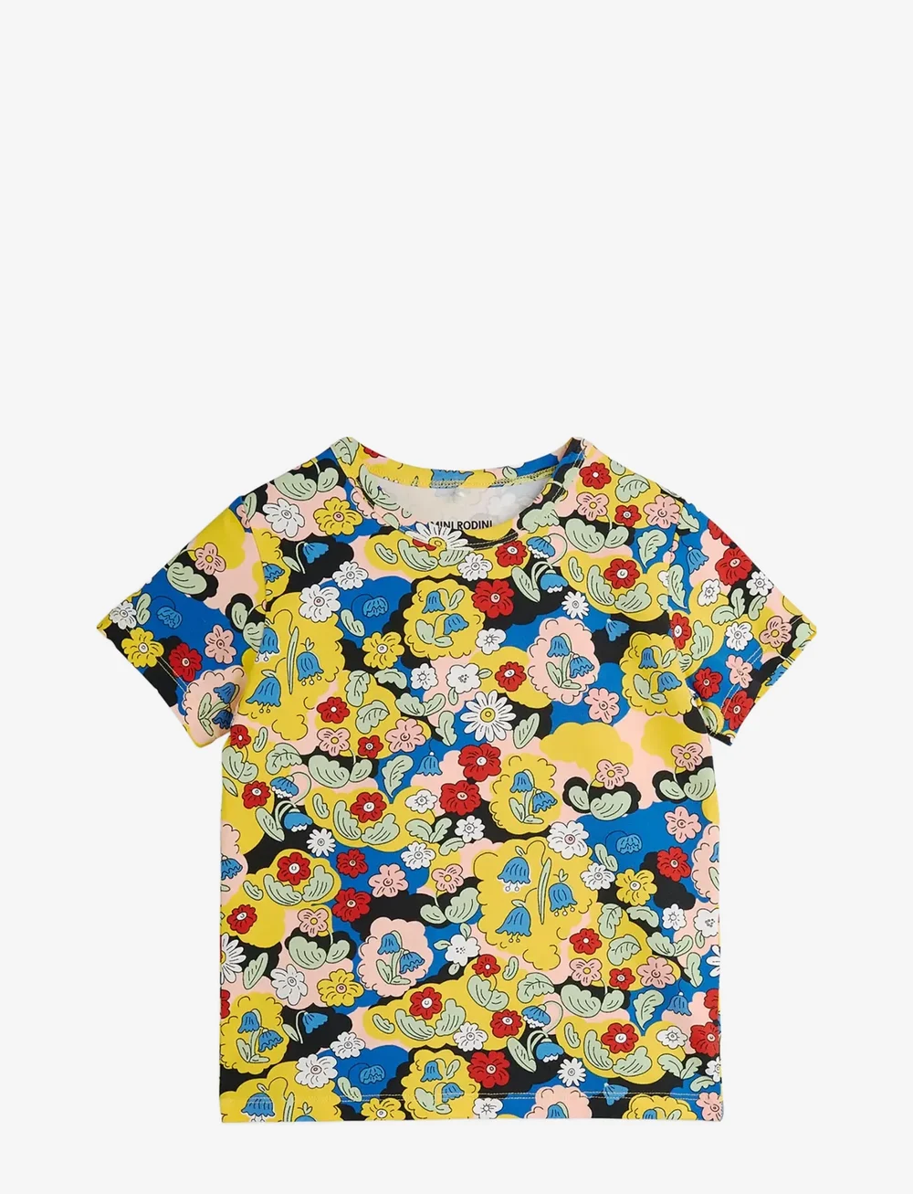 Mini Rodini - Flowers aop ss tee - sets with short-sleeved t-shirt - multi - 0