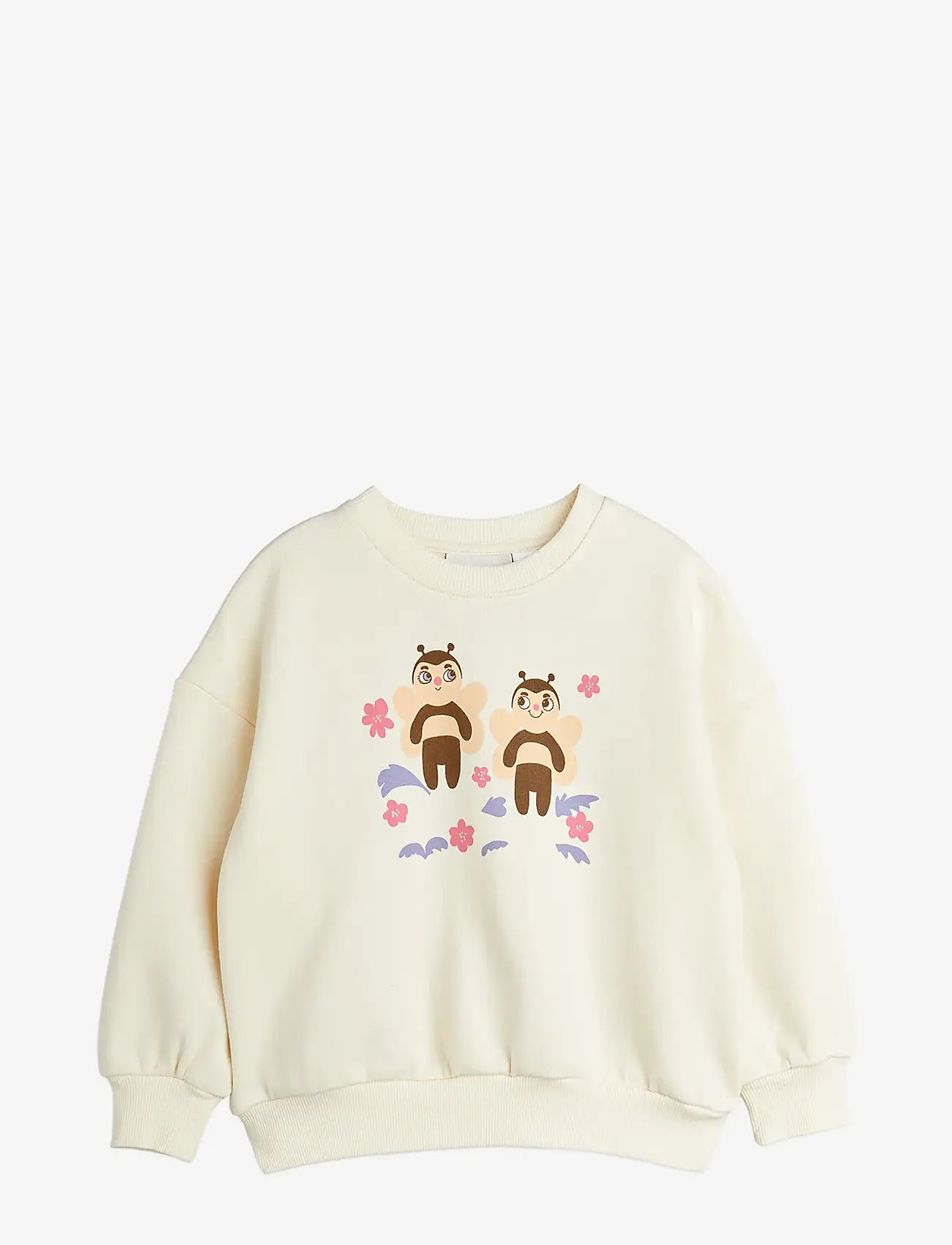 Mini Rodini - Bees sp sweatshirt - sweatshirts - offwhite - 0