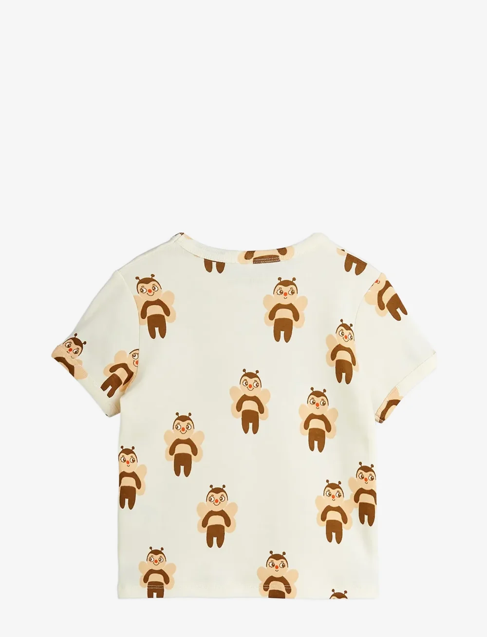 Mini Rodini - Bees aop ss tee - lühikeste varrukatega t-särgid - offwhite - 1