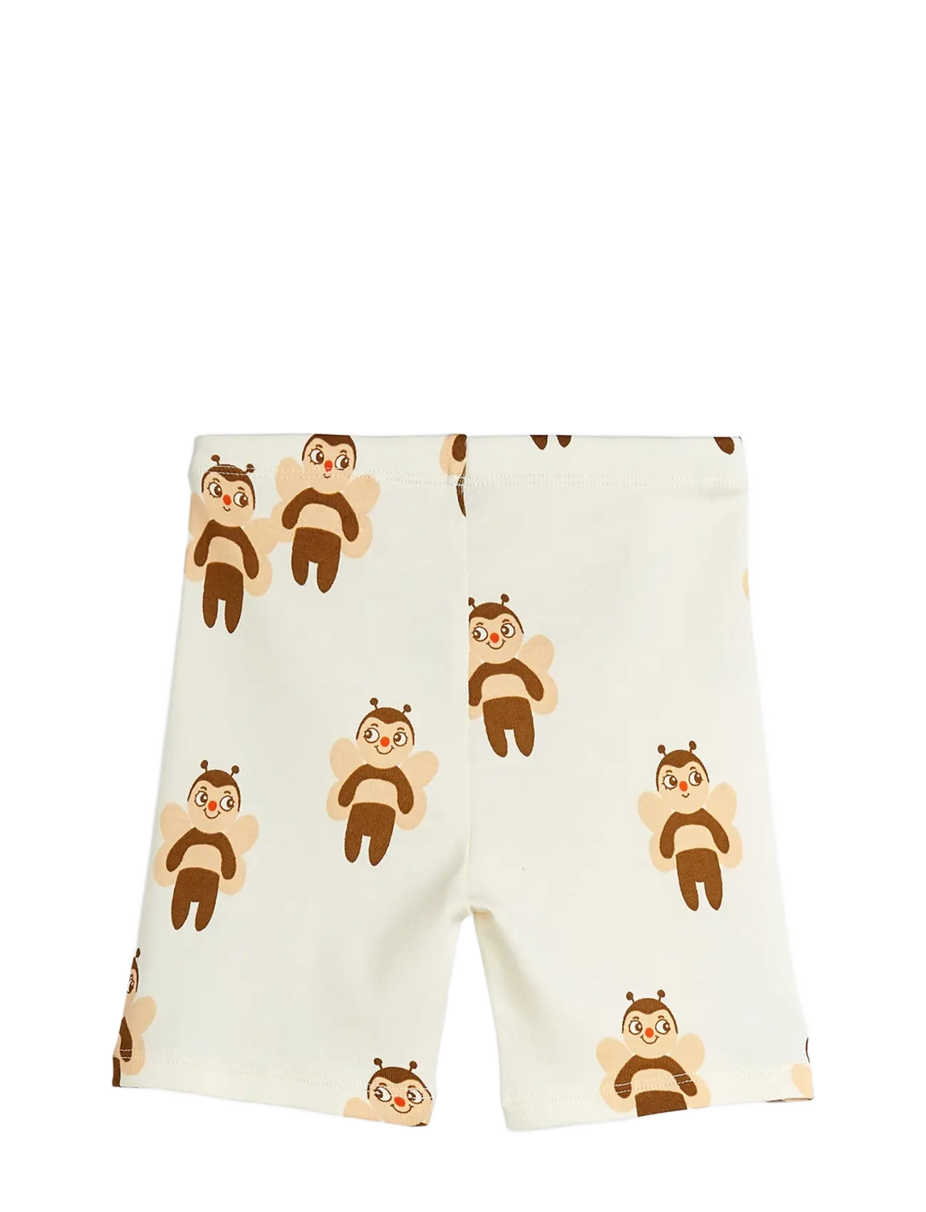 Mini Rodini - Bees aop bike shorts - offwhite - 1
