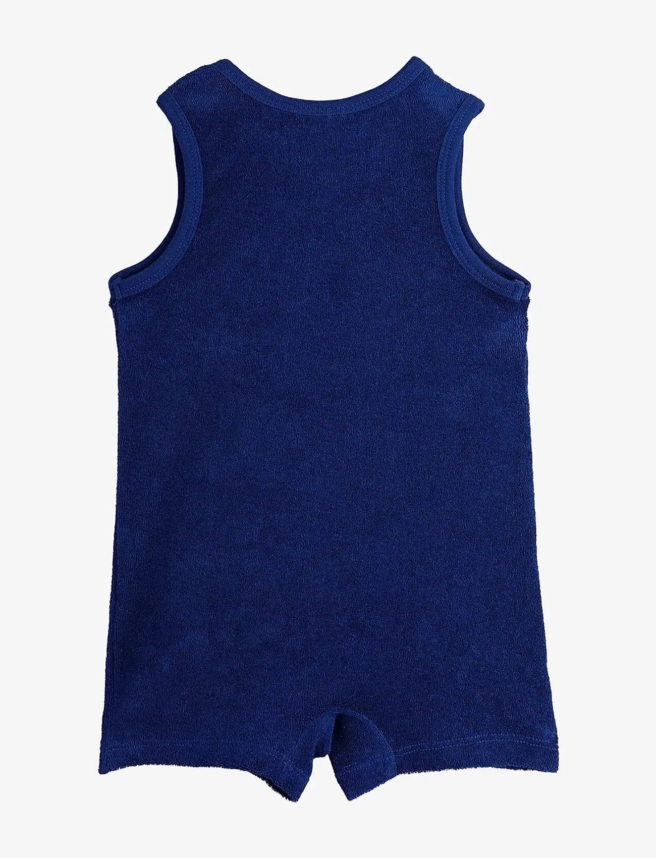 Mini Rodini - Bees emb terry summersuit baby - blue - 1