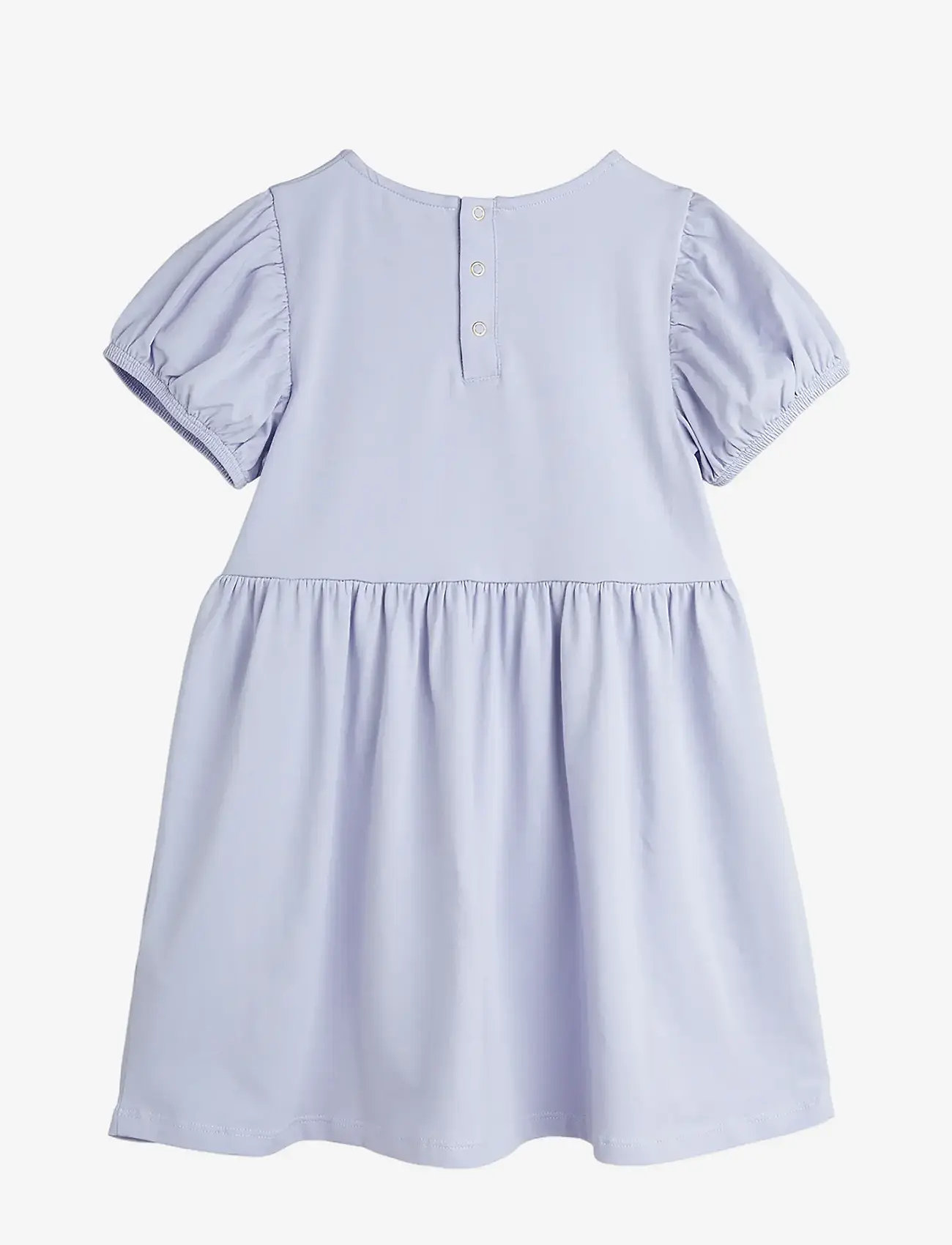 Mini Rodini - Birds sp ss dress - short-sleeved casual dresses - purple - 1