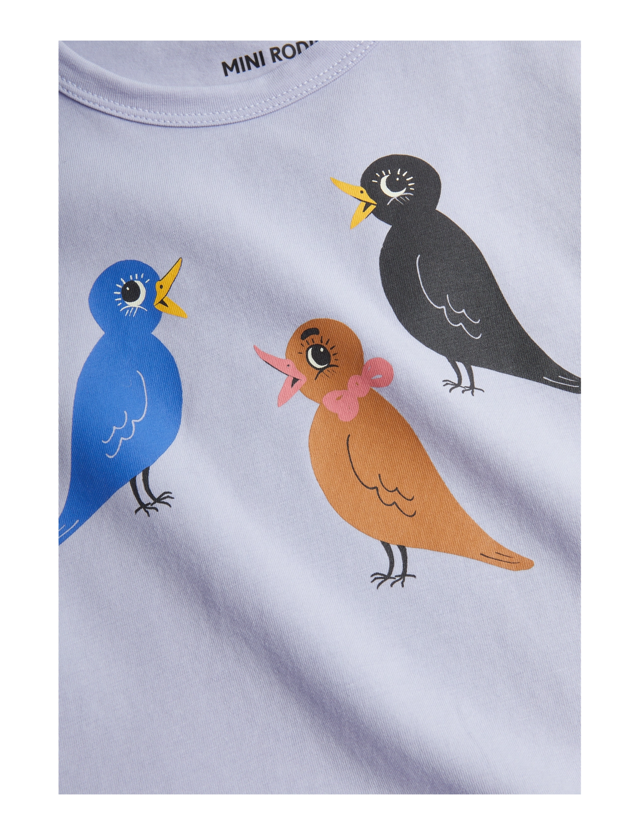 Mini Rodini - Birds sp ss dress - purple - 3