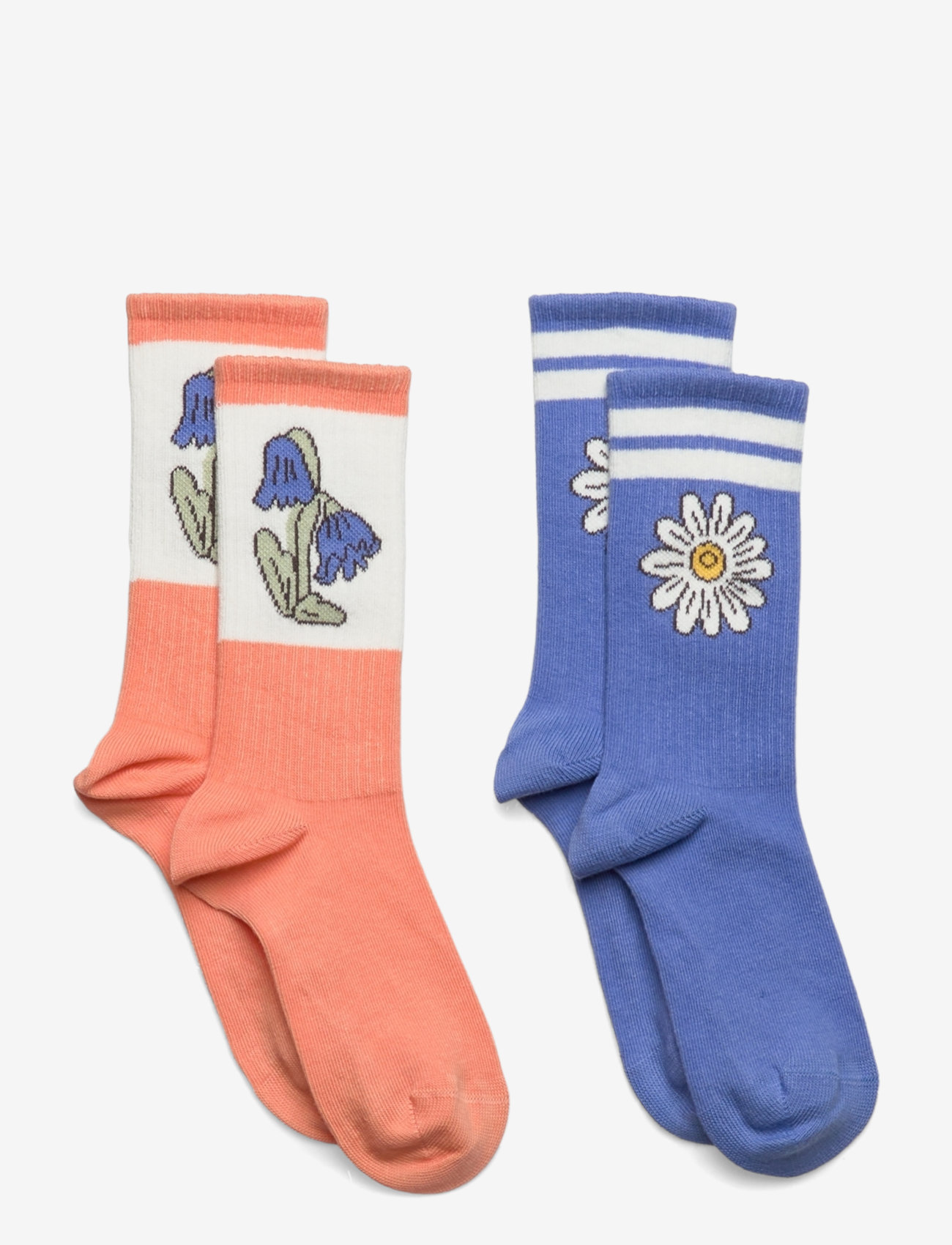 Mini Rodini - Flower 2-pack socks - multi - 0