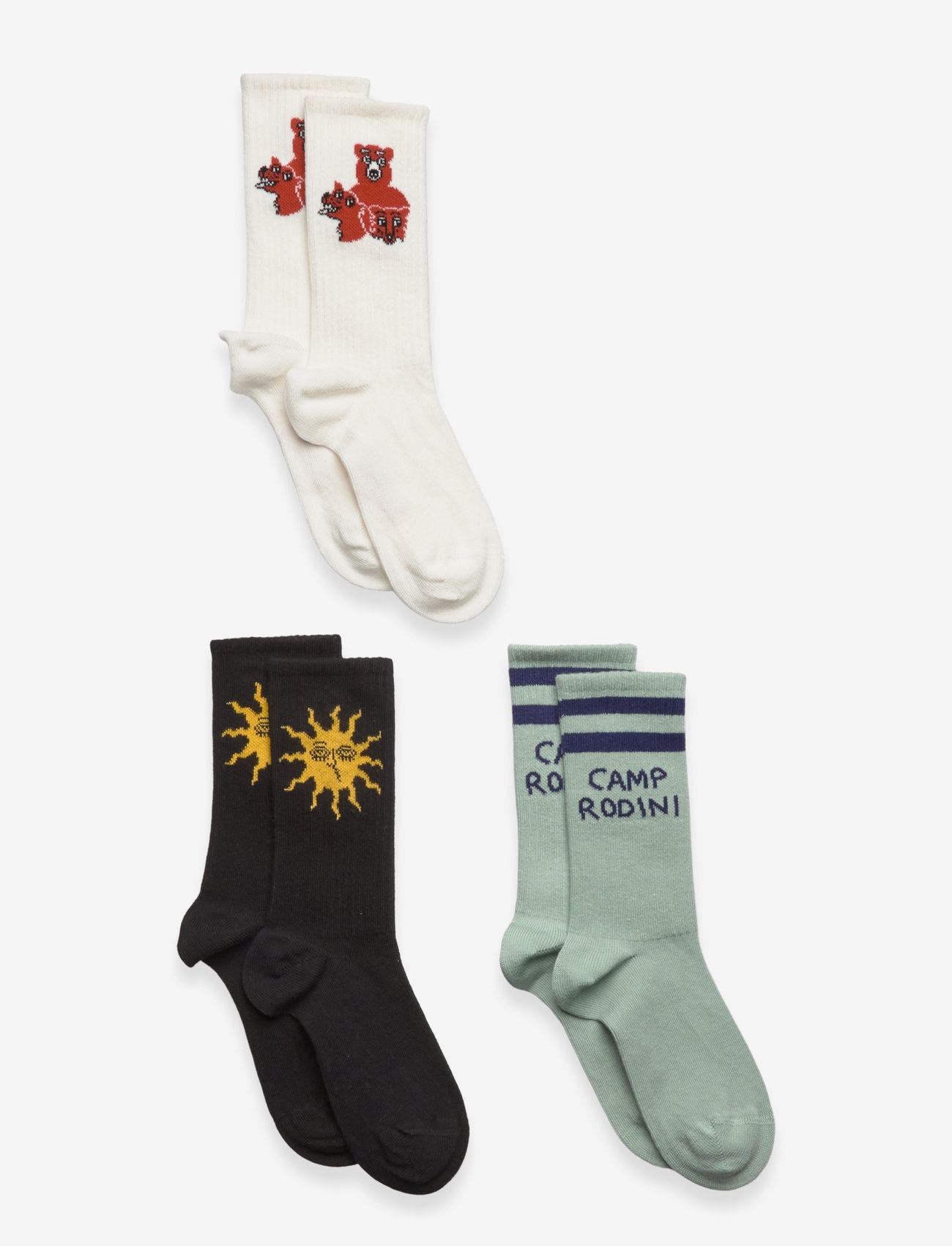Mini Rodini - Camp Rodini 3-pack socks - strümpfe - multi - 0