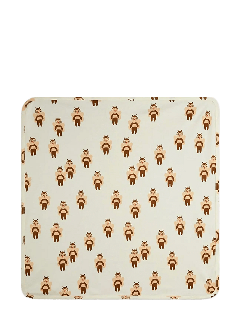 Mini Rodini - Bees aop newborn blanket - beebitekid - offwhite - 0