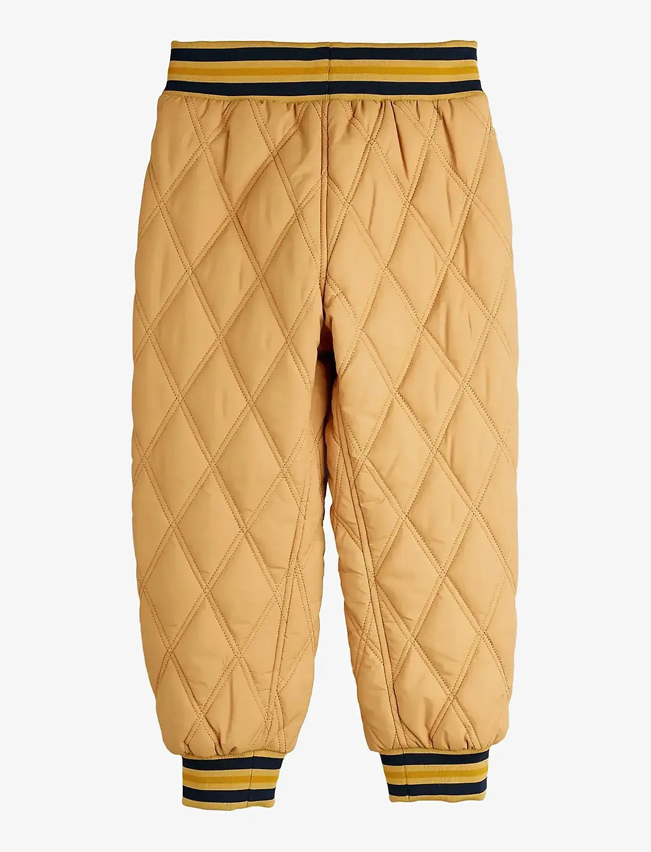 Mini Rodini - Ritzratz patch quilted outerwear trousers - thermo-hose - beige - 1