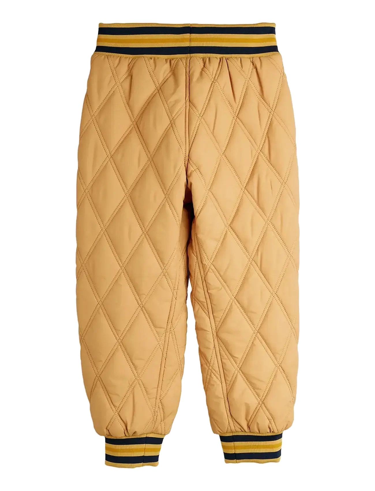 Mini Rodini - Ritzratz patch quilted outerwear trousers - beige - 1