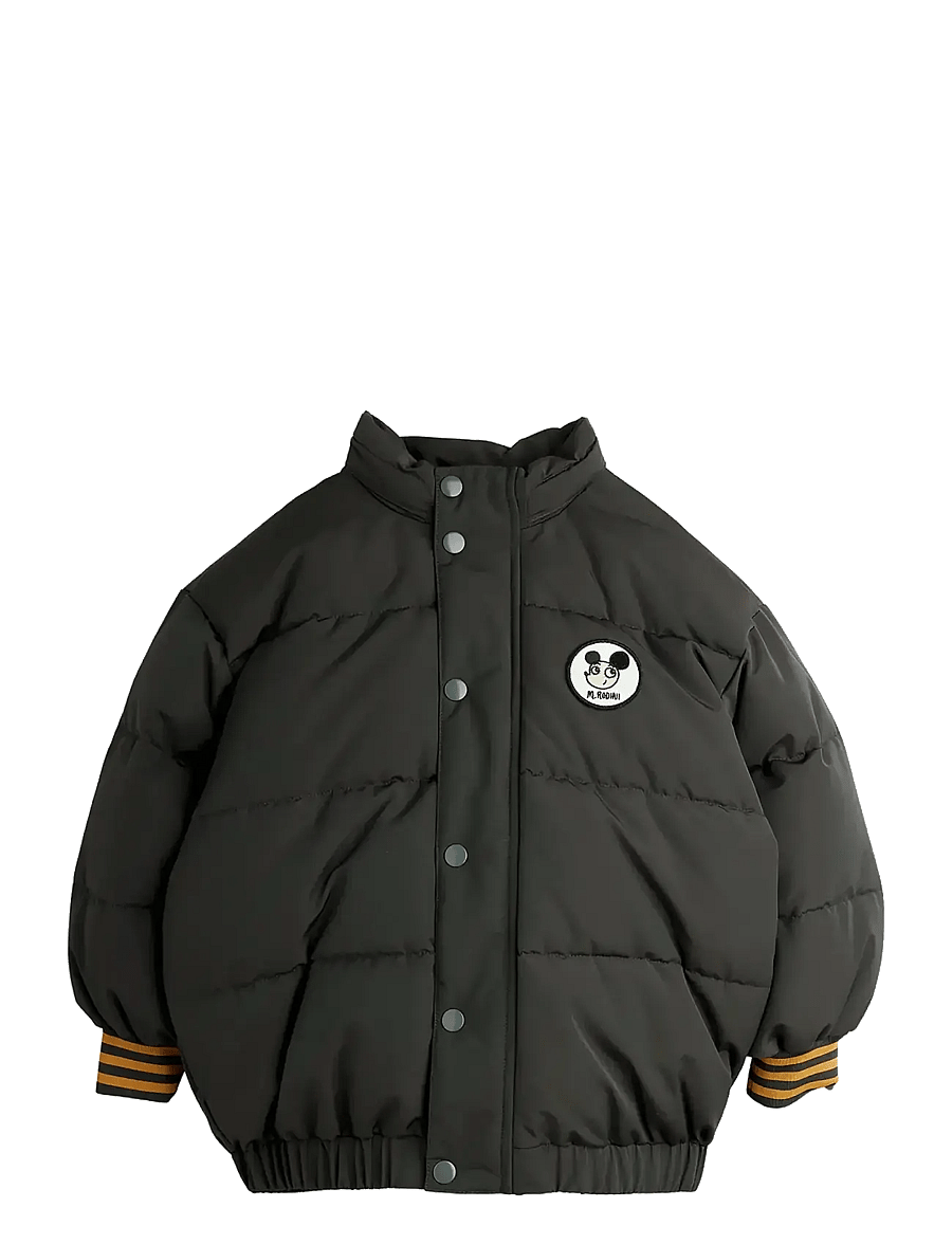Mini Rodini - Ritzratz patch puffer - vinterjackor - black - 1