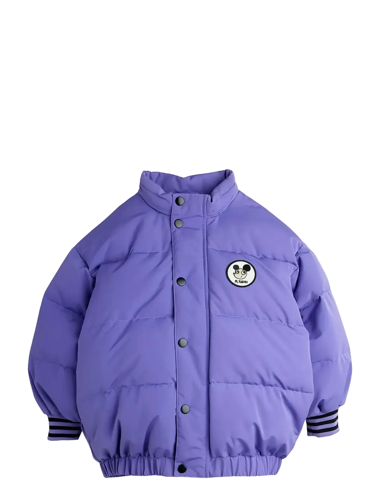 Mini Rodini - Ritzratz patch puffer - jackets - purple - 1