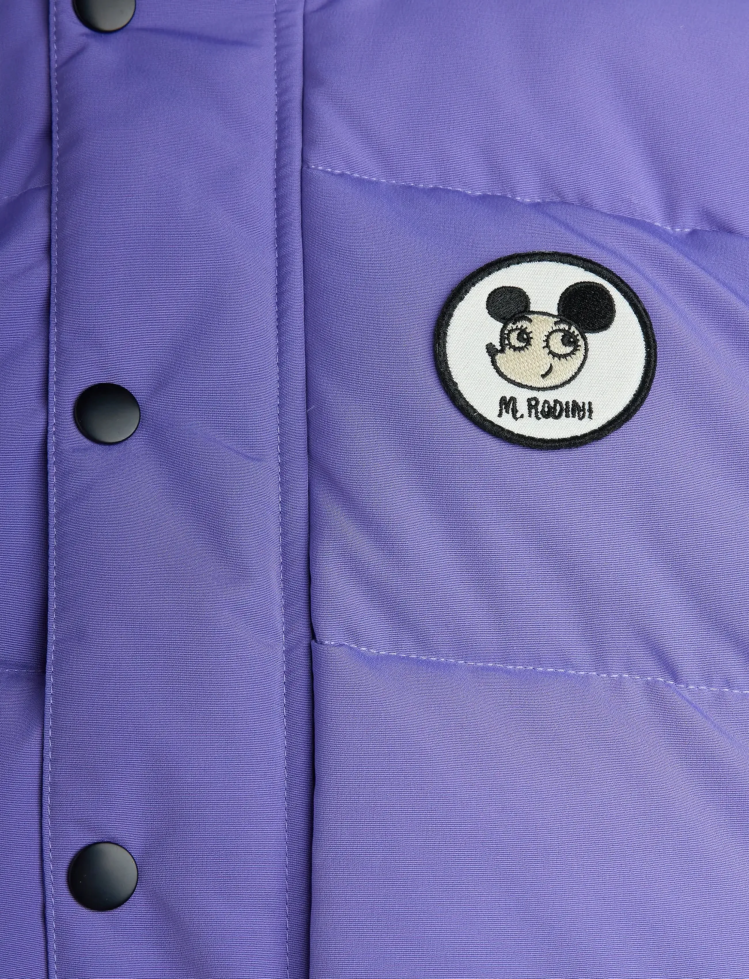 Mini Rodini - Ritzratz patch puffer - jackets - purple - 3