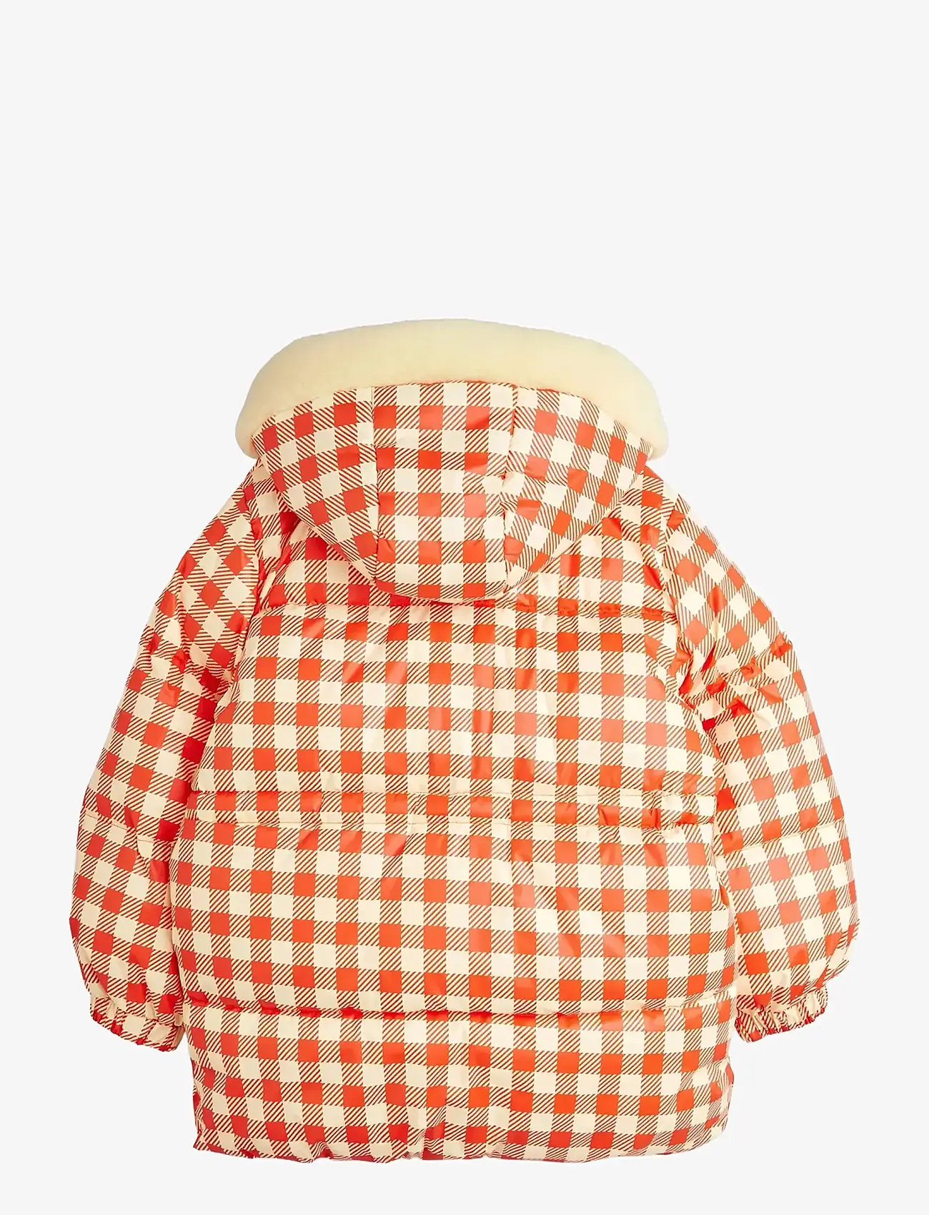 Mini Rodini - Ritzratz patch gingham aop heavy puffer - winterjacke - red - 2