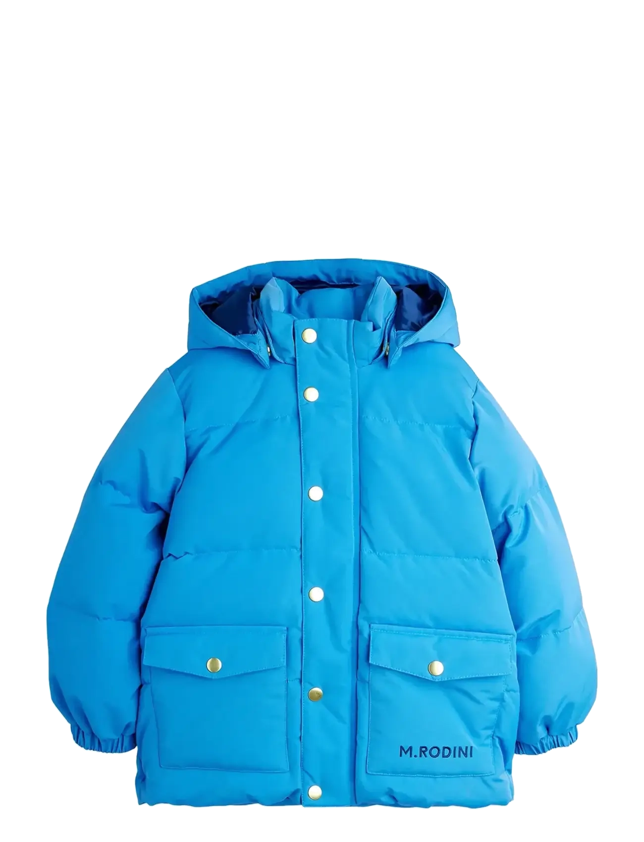 Mini Rodini Solid Heavy Puffer, 92/98, Blue, Jakker Og Frakker > Puffer Og Vatterede, Børn