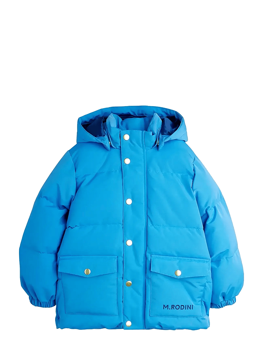 Mini Rodini - Solid heavy puffer - winterjacke - blue - 0