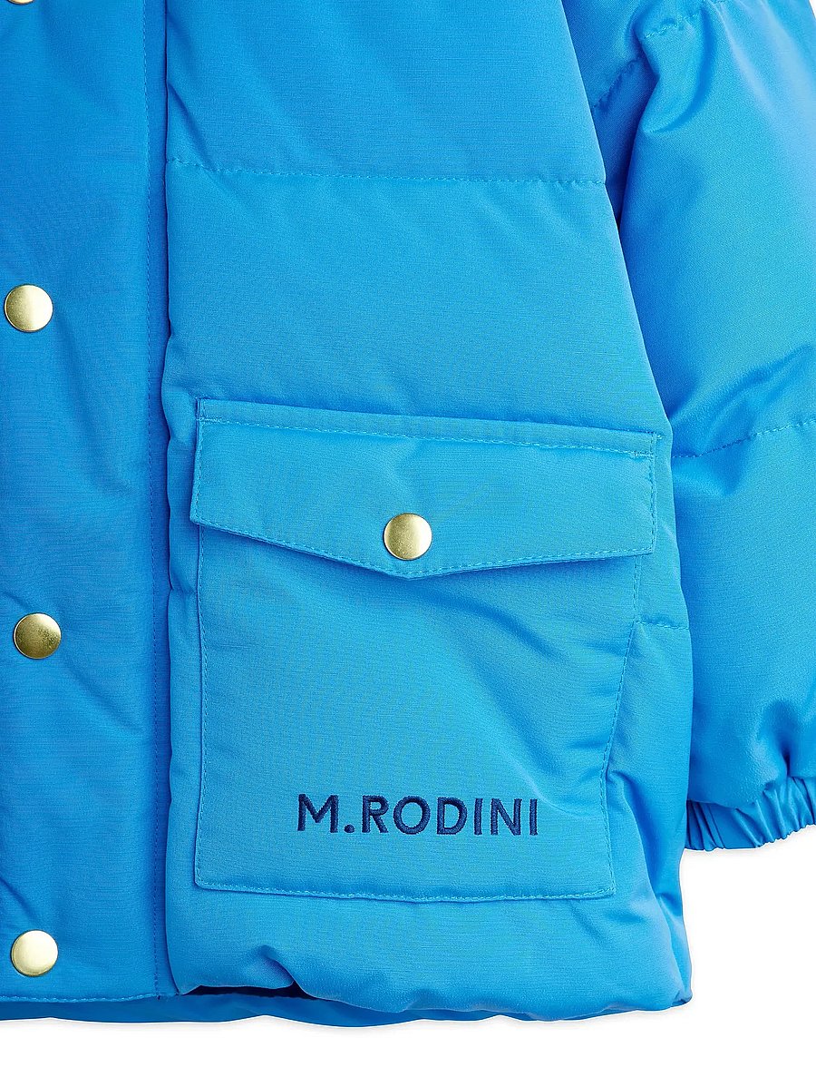 Mini Rodini - Solid heavy puffer - winterjacke - blue - 3