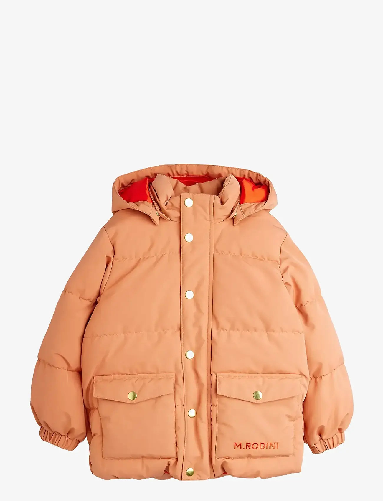 Mini Rodini - Solid heavy puffer - vinterjakker - pink - 0