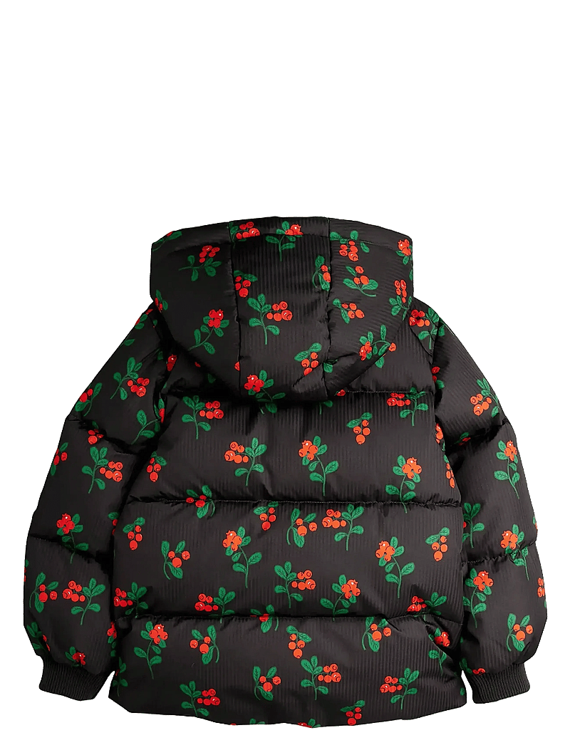 Mini Rodini - Lingonberries aop hooded puffer - winterjacke - black - 2