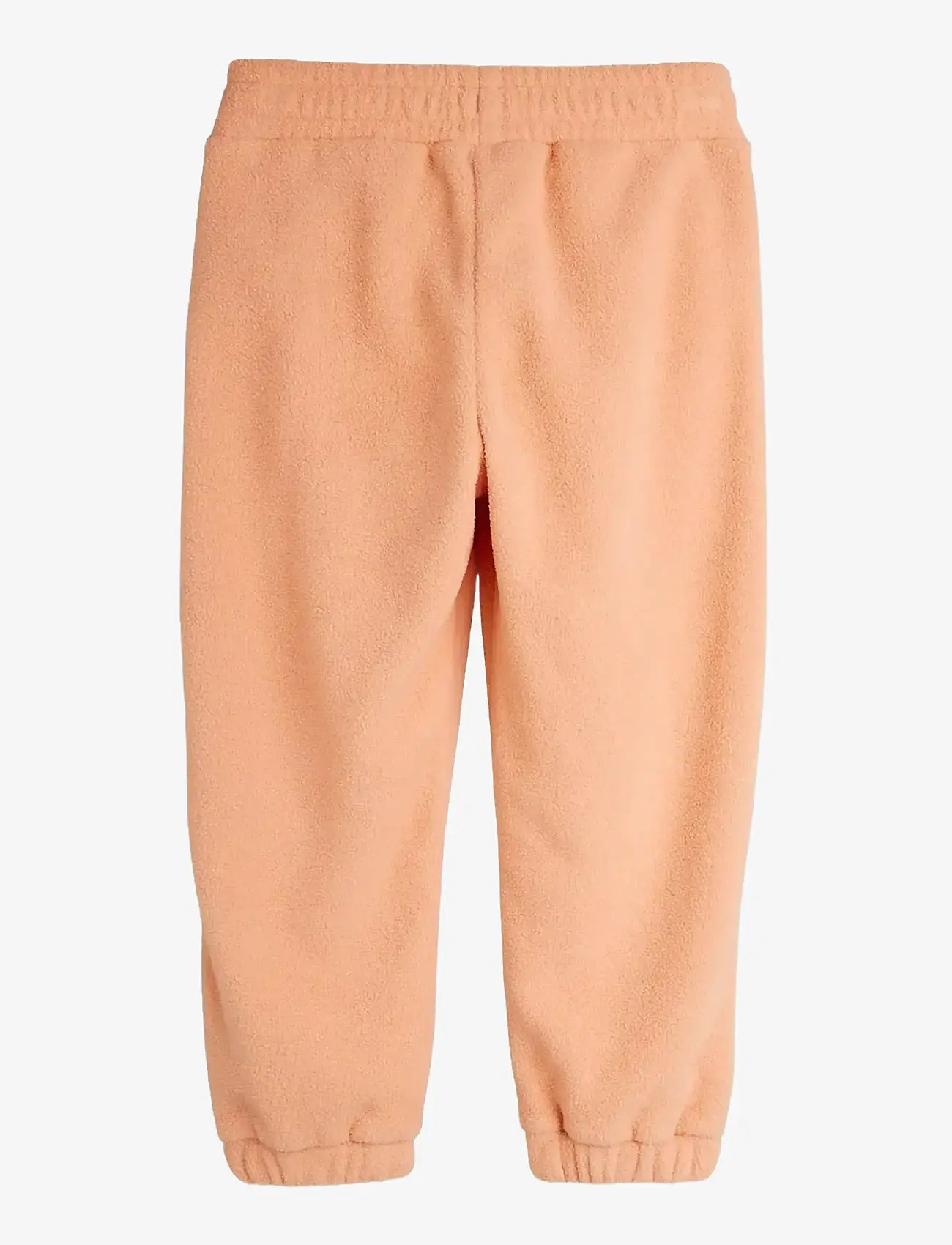 Mini Rodini - Alpine flowers emb double brushed double napped fleece trousers - jogginghosen - pink - 1
