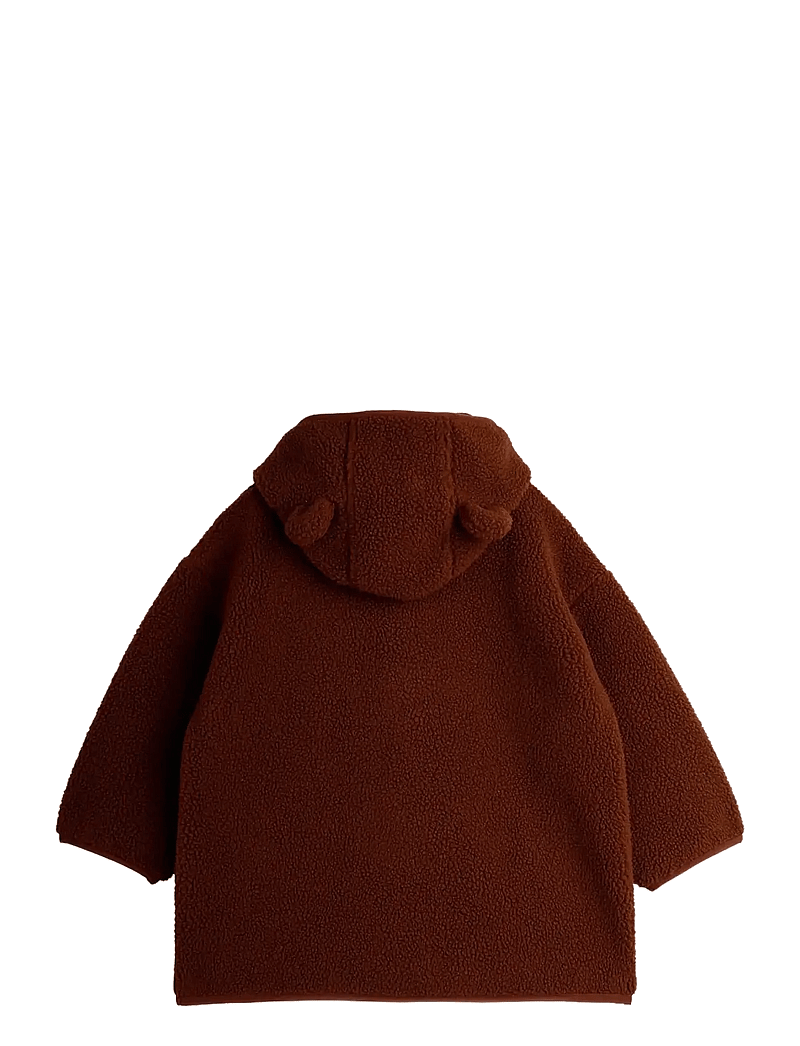 Mini Rodini - Bear emb pile jacket - fleecejacken - brown - 2