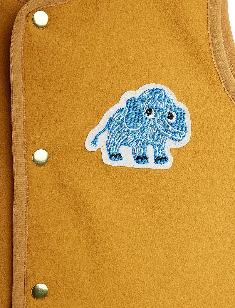 Mini Rodini - Mammoth patch fleece vest - shoppa efter ålder - beige - 2