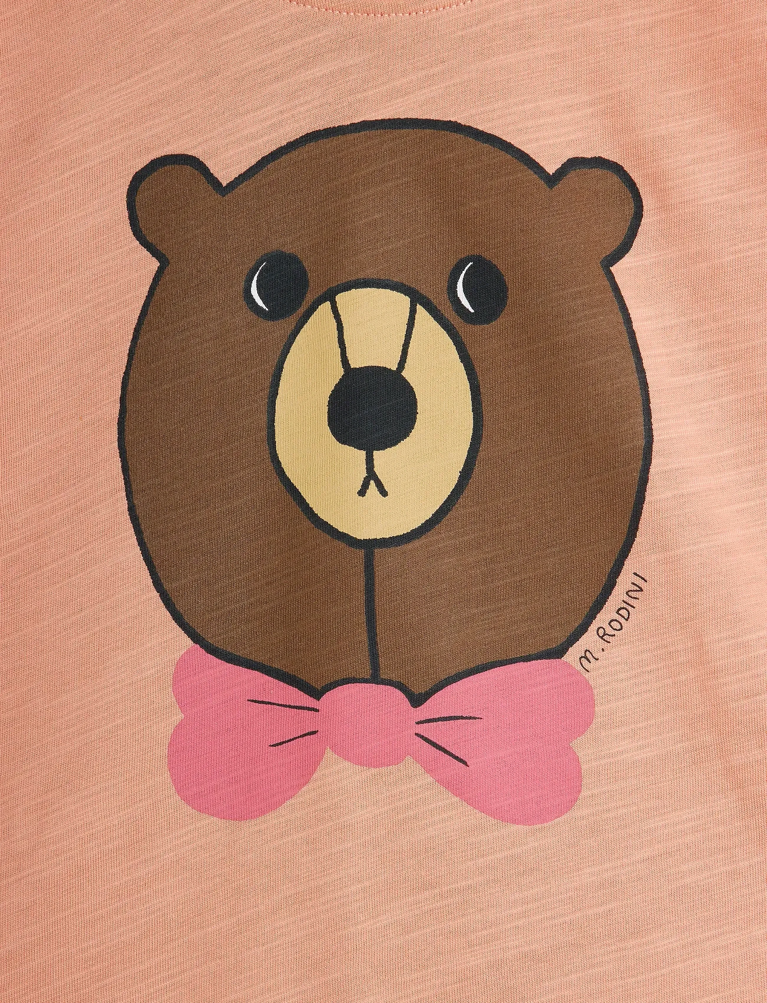 Mini Rodini - Bear sp ss tee - short-sleeved - pink - 2