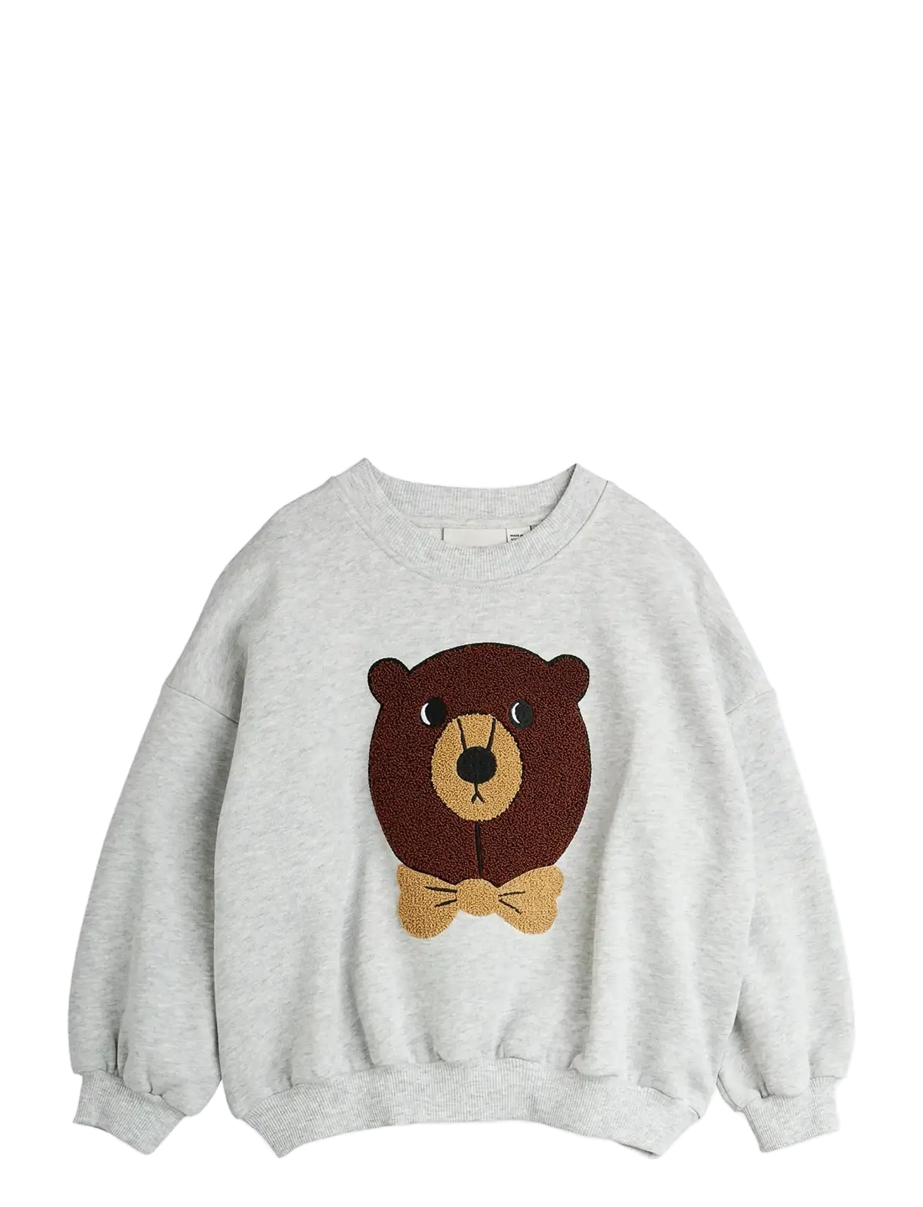 MINI RODINI Bear Chenille Sweatshirt Grau - 116/122 - Kinder