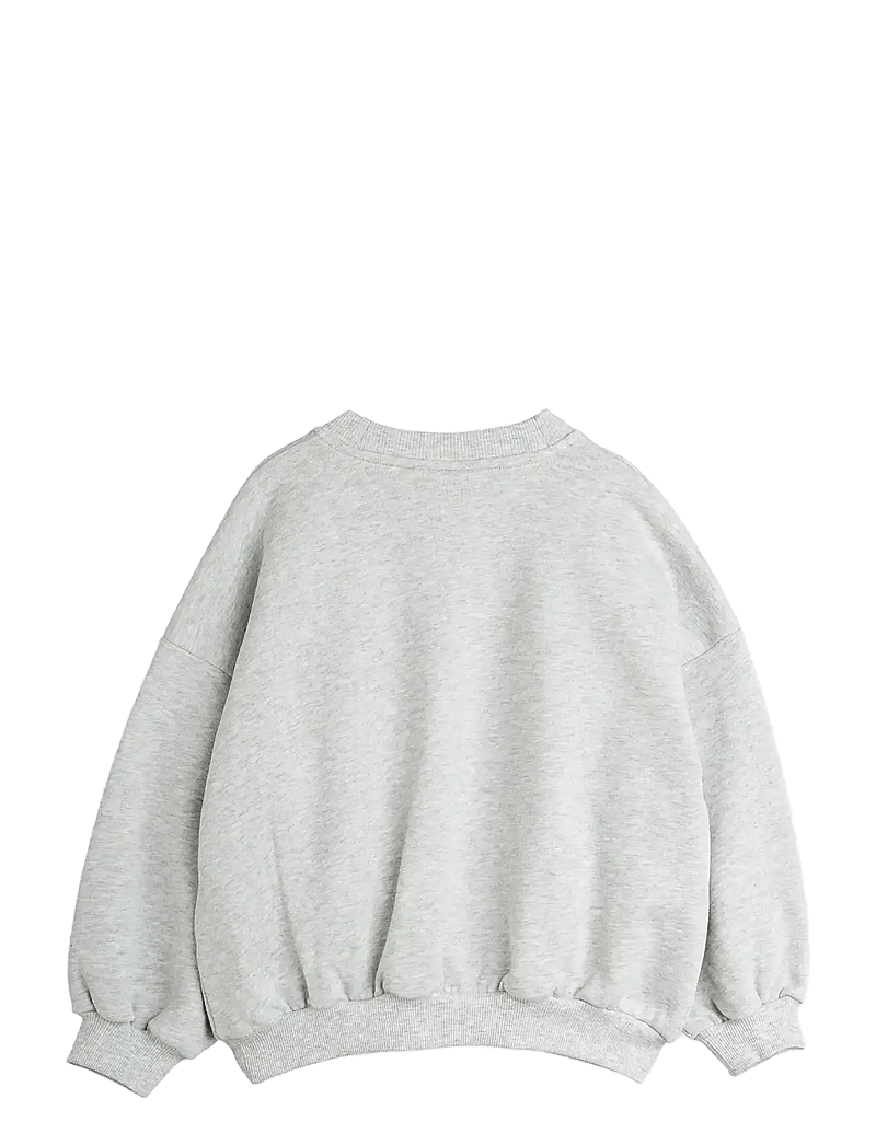 Mini Rodini - Bear chenille sweatshirt - sweatshirts - grey melange - 1