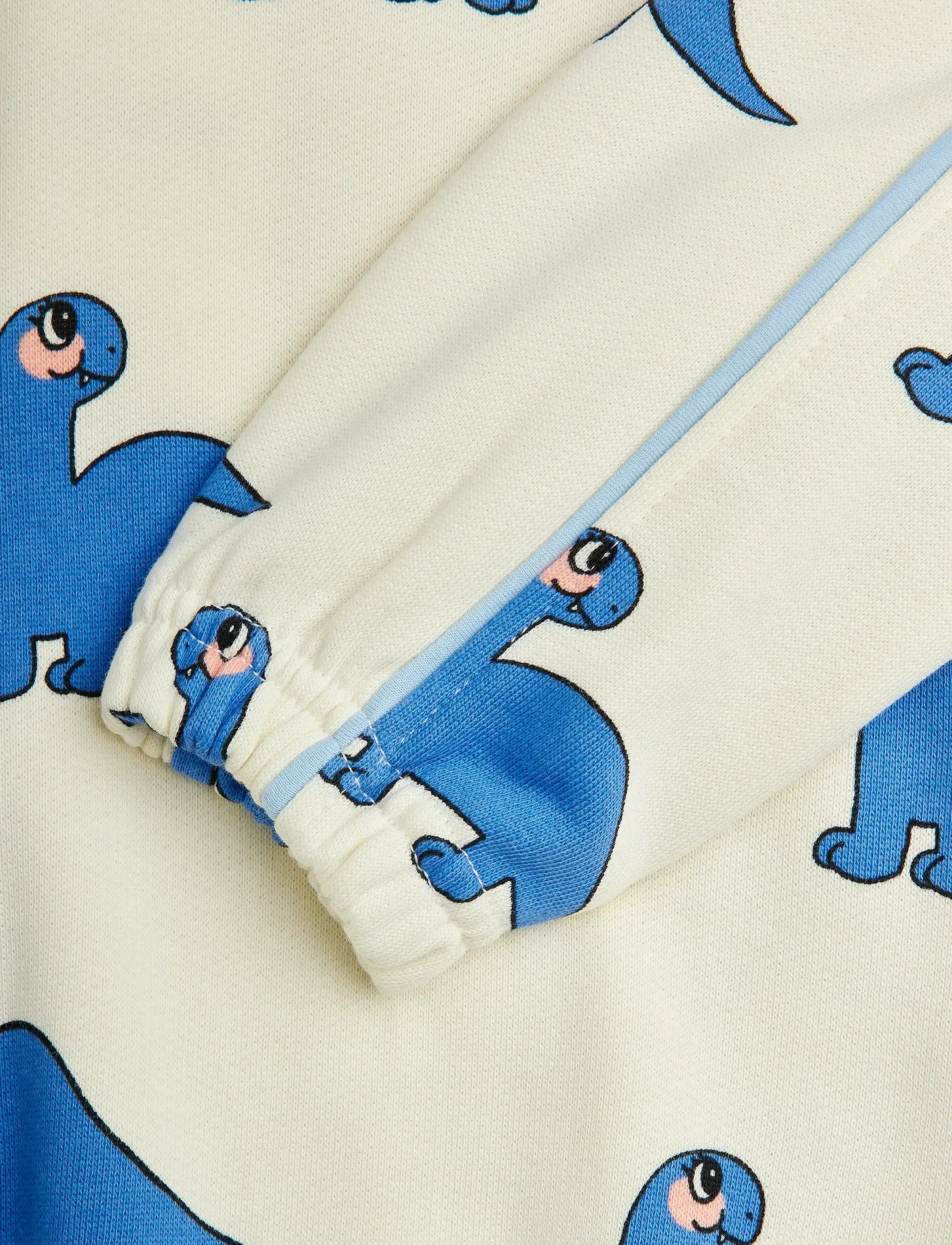 Mini Rodini - Dino aop sweatshirt - medvilniniai megztiniai ir džemperiai su gobtuvu - offwhite - 2